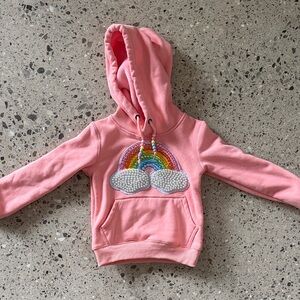 Lola and the Boys Pink Rainbow Hoodie